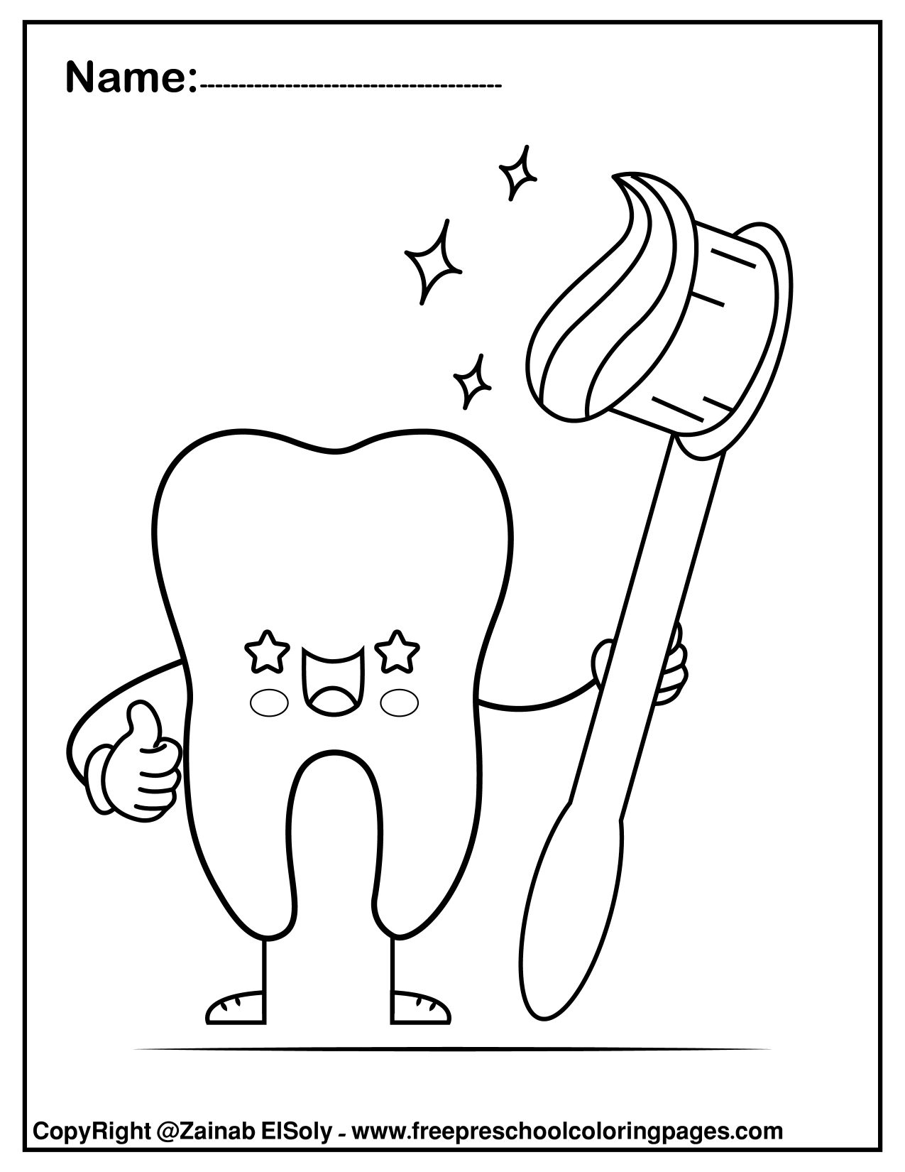 Dental Coloring Book – Fun Teeth Care Activities for Kids 4 Dental Coloring Book – Fun Teeth Care Activities for Kids - Image 4
