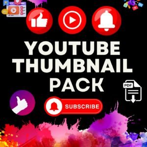 100$ Worth Thumbnail Design Pack – 5000+ PNG Backgrounds & Emojis for YouTube & Social Media