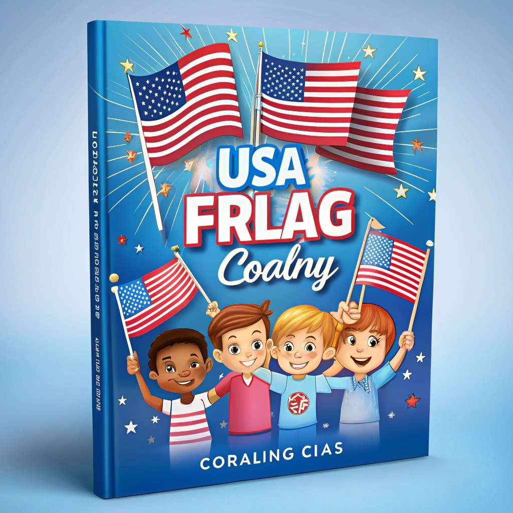 USA Flag Coloring Book for Kids – Fun Patriotic Activity Pages 1 USA Flag Coloring Book for Kids – Fun Patriotic Activity Pages