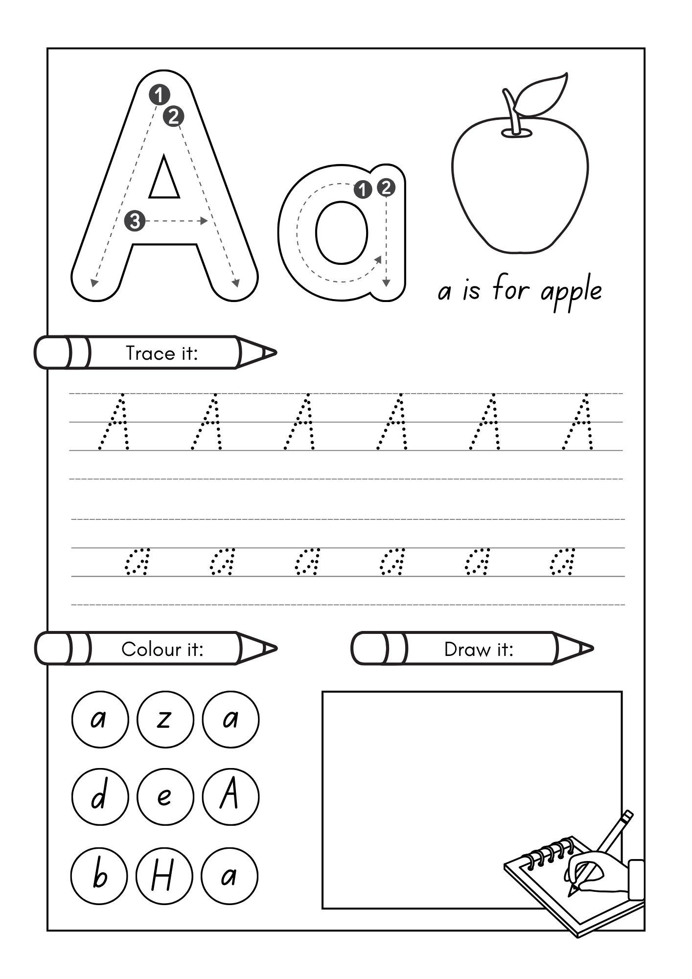 Alphabet Tracing Worksheets PDF | Printable Alphabet Tracing Book with Capital Letters & Practice Sheets for Kids 5 Alphabet Tracing Worksheets PDF