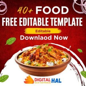 40+ Food poster design templates — Free Instagram Editable Canva & PSD Template for Restaurants, Cafés & Food Bloggers