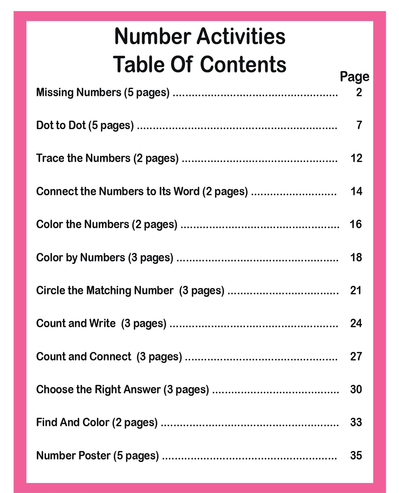 Kids Numbering Activities Book – Fun Printable Worksheets for Early Learning & Math Practice 3 Kids Numbering Activities Book – Fun Printable Worksheets for Early Learning & Math Practice - Image 3