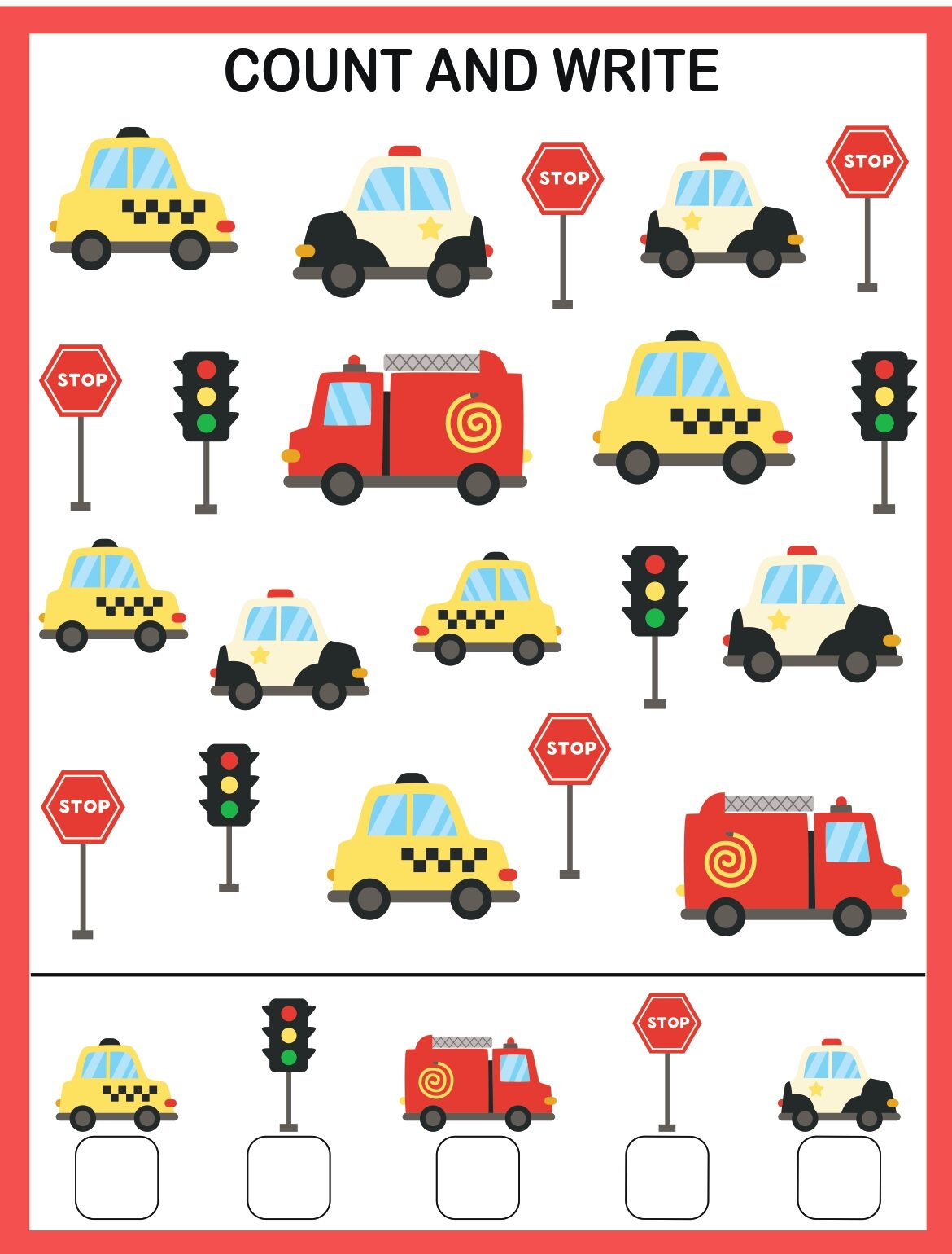 Kids Numbering Activities Book – Fun Printable Worksheets for Early Learning & Math Practice 6 Numbers & Counting