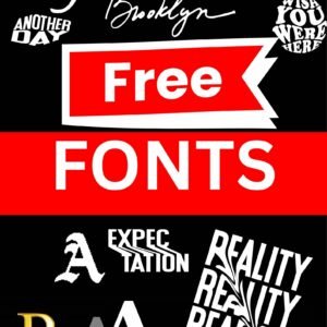 Free Fonts Bundle – 100+ Premium Fonts for Designers & Creators