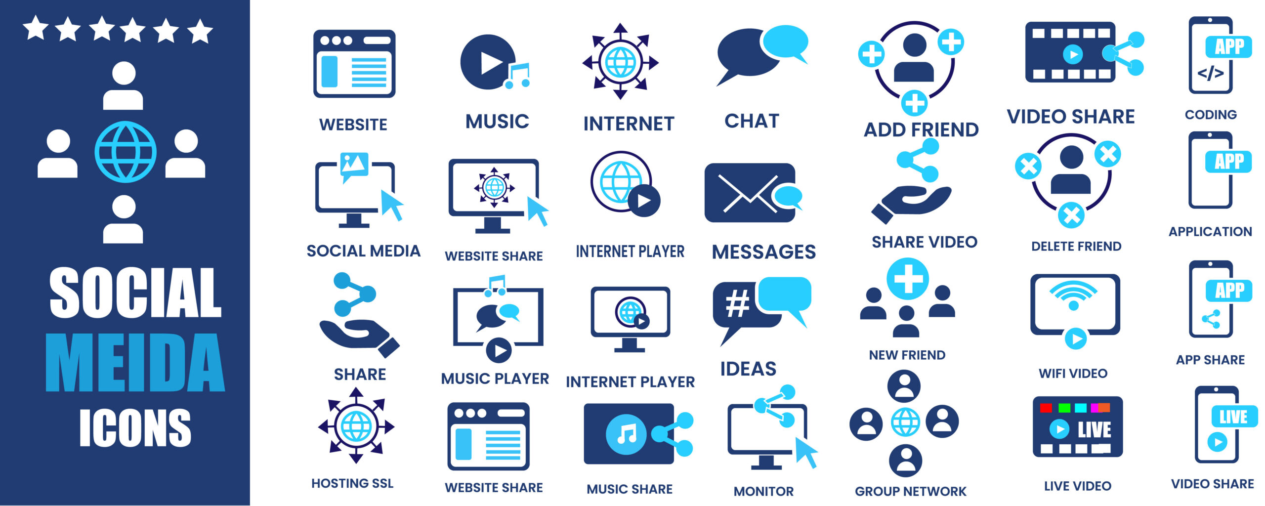 Social Media Vector Icon Sheet – Free Download 1 SOCIAL-MEDIA-VECTOR-DESIGN-SET-