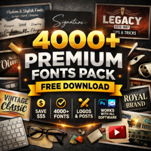 premium fonts pack free download