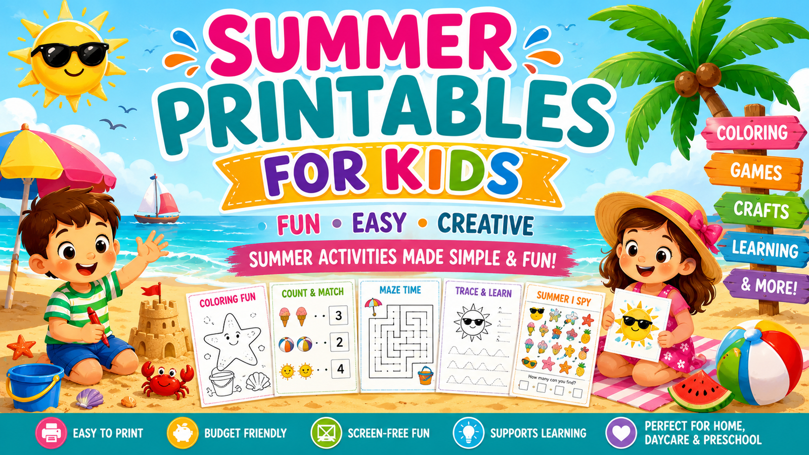 Summer Printables for Kids