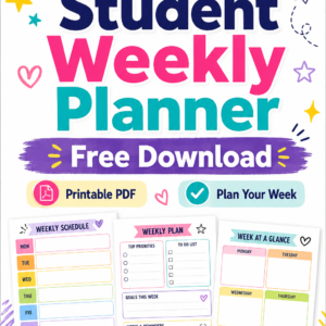 student weekly planner
