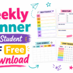 student weekly planner
