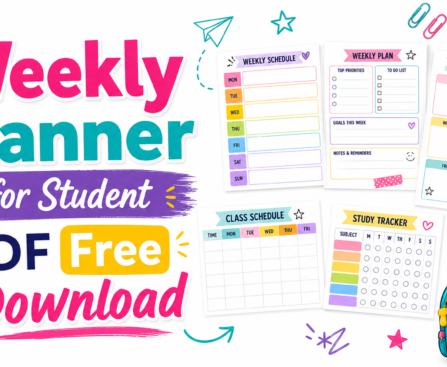 student weekly planner