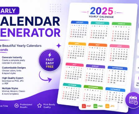2027 Yearly Calendar Printable