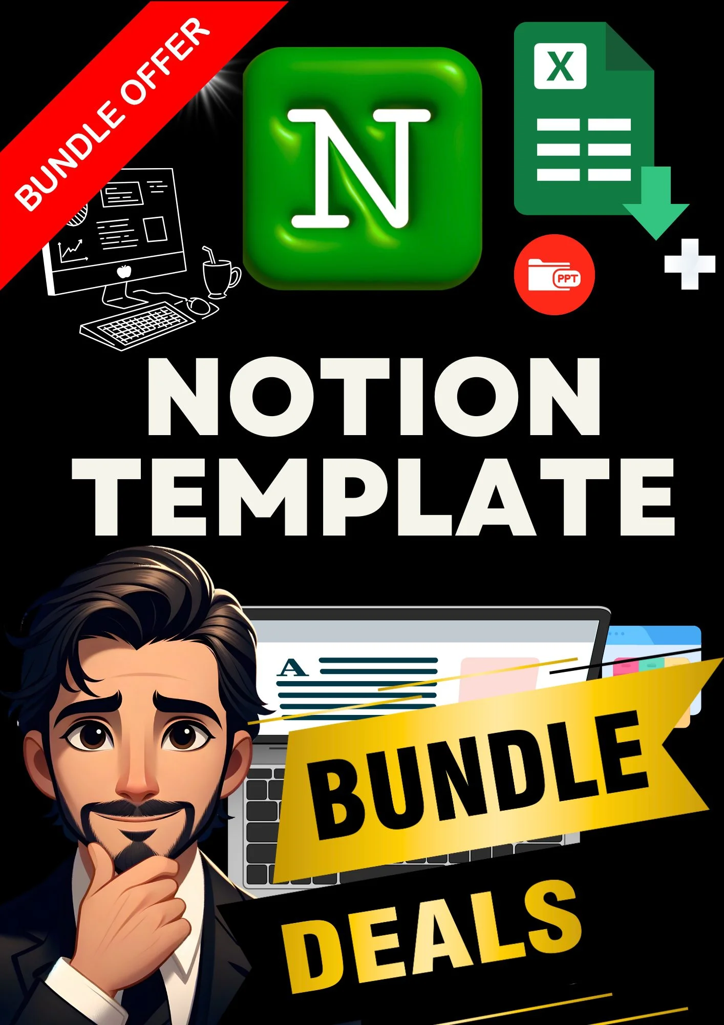 300+ Winning Ad Swipe File –  Notion Templates High-Converting Copy for Facebook, Google & Social Media