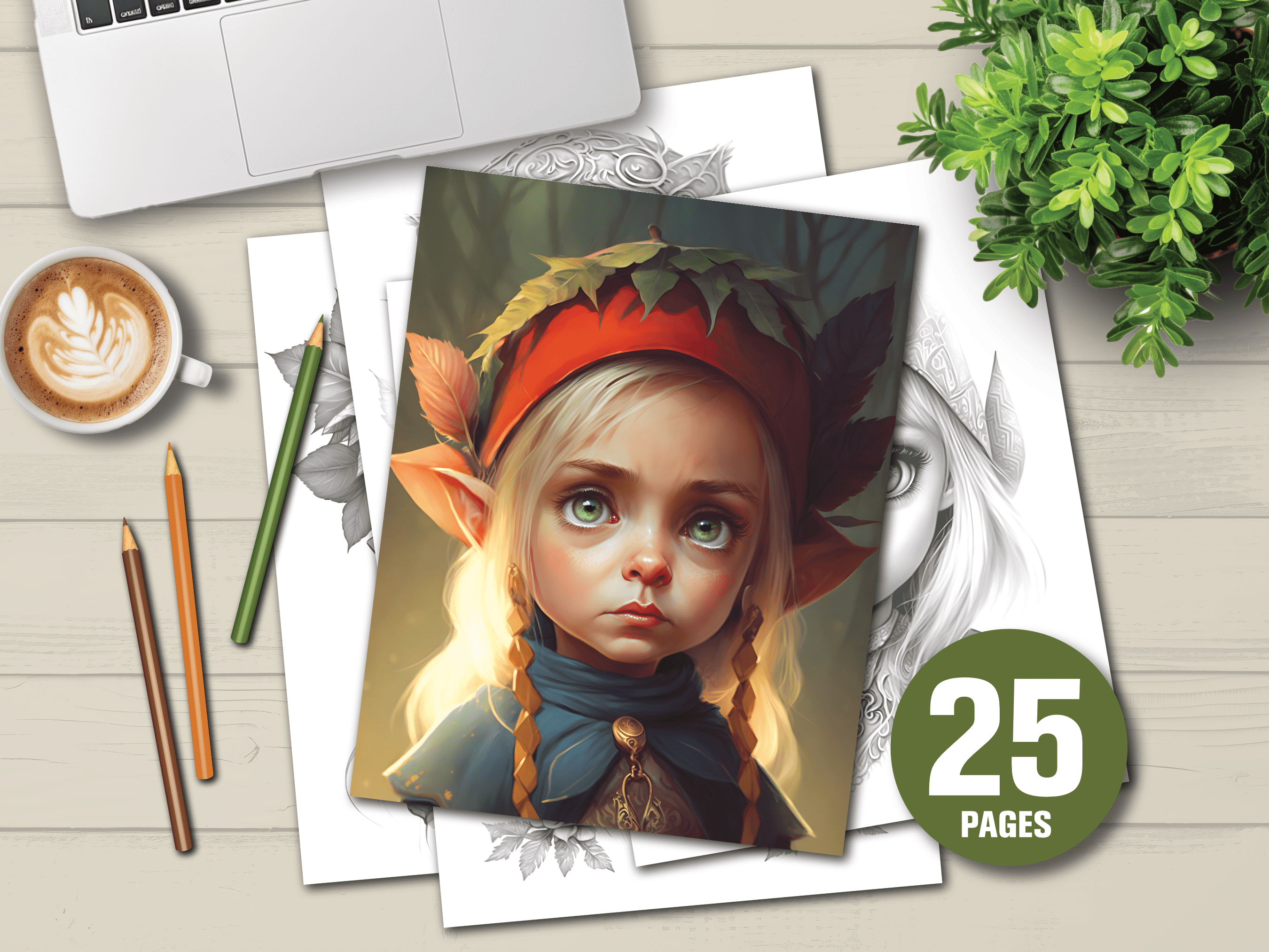 Girl Painting Coloring Pages – Free Printable Art Sheets | DigitalHal