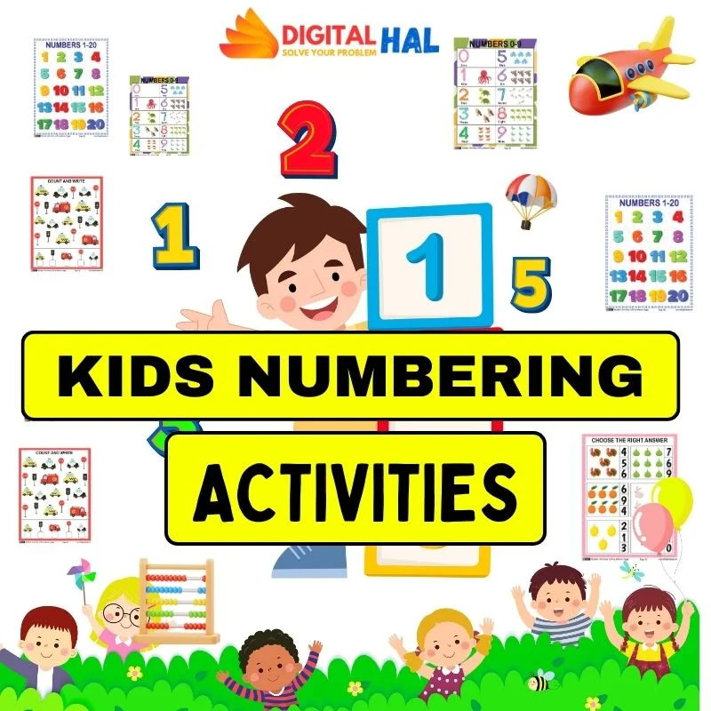 Kids Numbering Activities Book – Fun Printable Worksheets for Early Learning & Math Practice