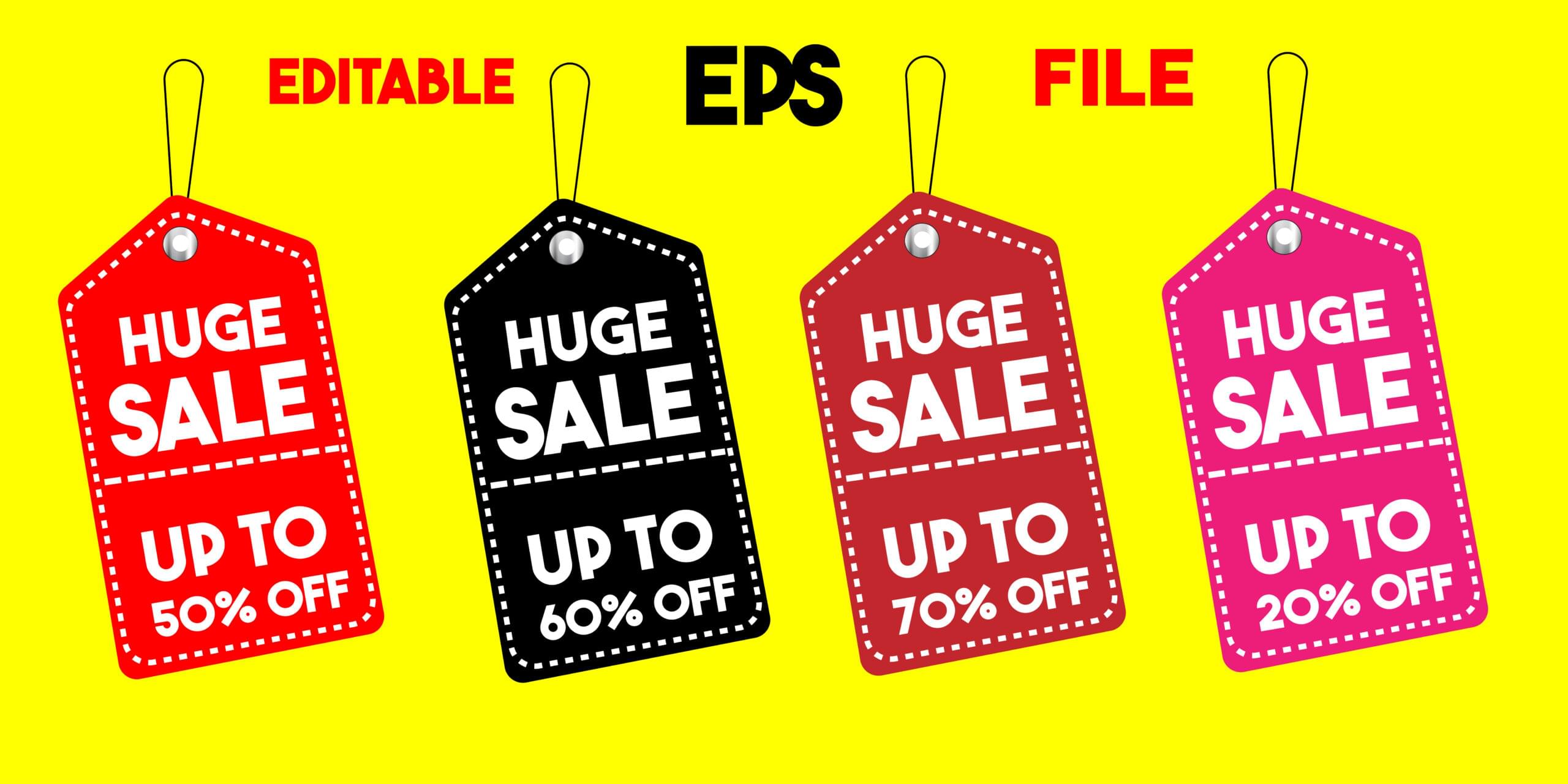 Sale Ribbon Vector – High-Quality, Editable & Free to Download 1 sell digital products