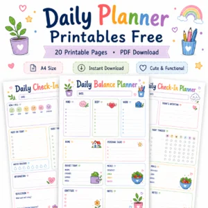 Daily planner printables free download Now