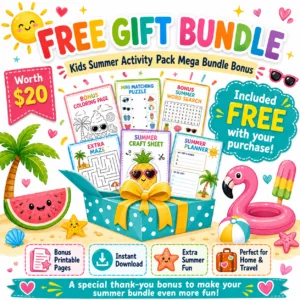 Kids Summer Mega Bundle, 100+ Screen-Free Printables